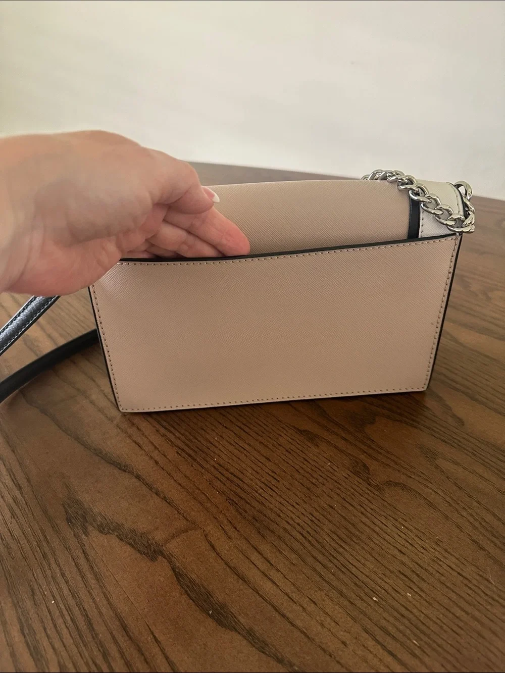 kate spade Colorblock Leather Crossbody Bag - Tan, Off White, Black